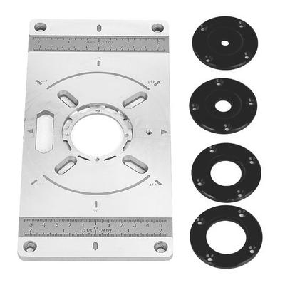 Frézovací stůl z hliníkové slitiny Stroj na ořezávání desek vkládacích desek Gravírovací nástroj Flip Board se 4 kroužky
