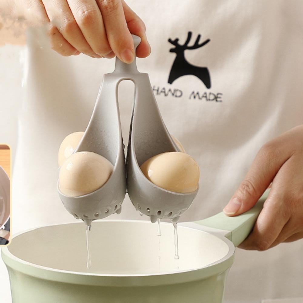 4/6 Eierkocherhalter aus Silikon, freistehender Eierkocher, Haushalts-Eiertablett, Herd, tragbares Aufbewahrungsgerät für die Küche