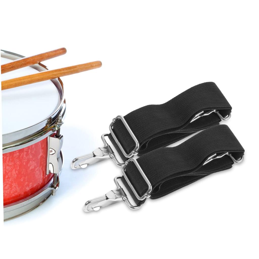 NUOLUX Snare Drum Stick Shoulder Strap for Concerts and Pack of Replacement Mylar Marching Snare Accessories for Drums Strap, Double-Sided Play, 4,
