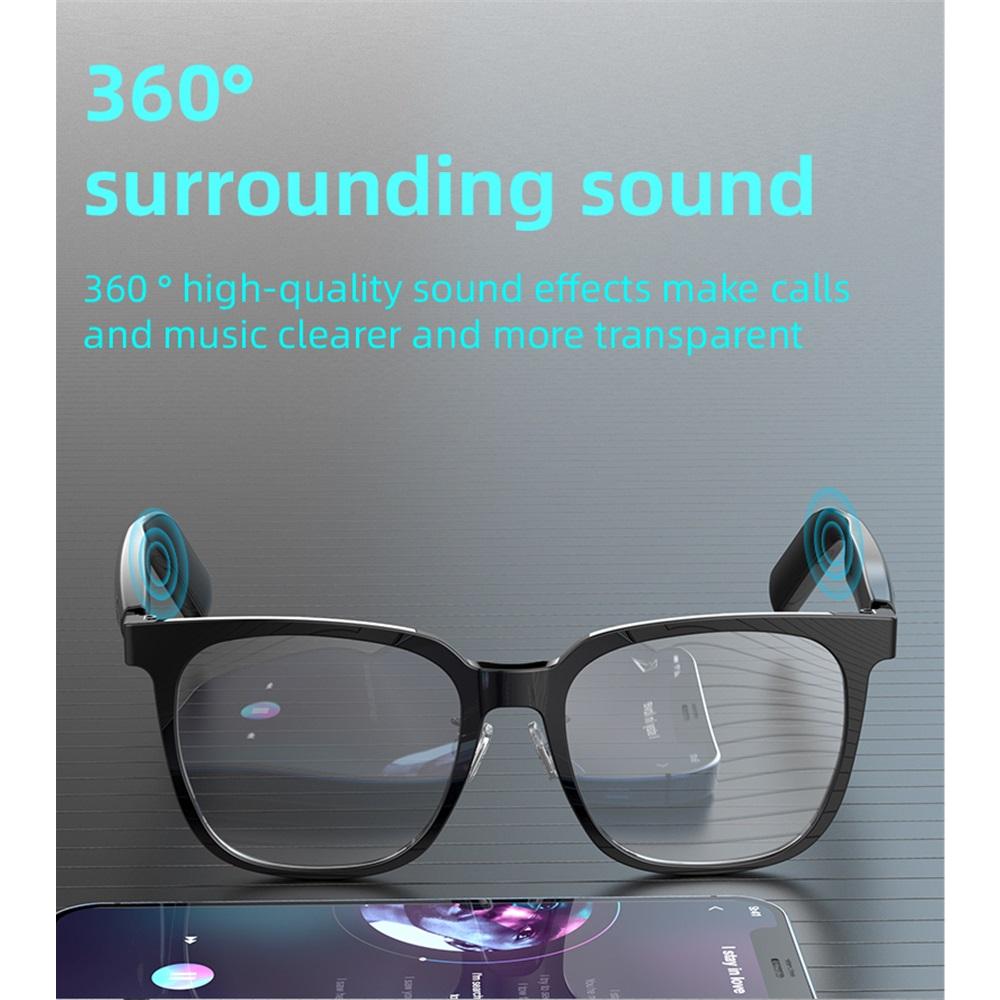 SG-18 PRO Smart Wireless Audio Glasses, Bluetooth 5.4 Anti Blue Light Eyewear with HIFI Sound & Touch Control
