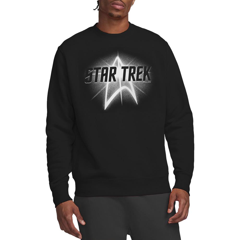 Star Trek Unisex Adult Glow Logo Sweatshirt