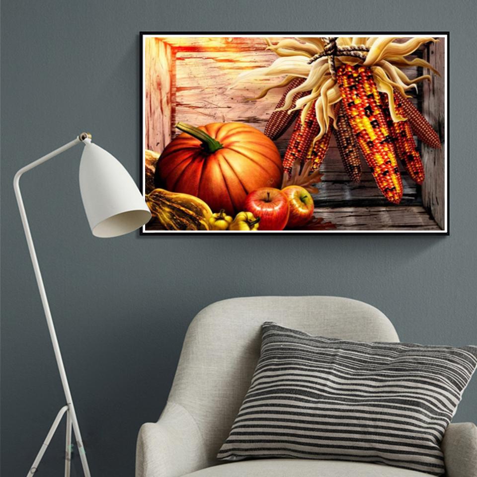 5D DIY Diamond Painting Fruit Art Cross Stitch Kit Rhinestone Picture Full Diamond Embroidery Handmade Mosaic Home Decoration