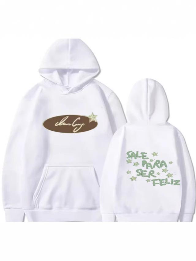 2025 American-Style Star Print Hooded Sweatshirt - Casual, Loose Fit for Autumn and Winter