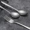 Spoon Household Stainless Steel Chinese Pattern Pointed Round Spoon Steak Salad Fork Creative Meal Spoon Spoon Spoon