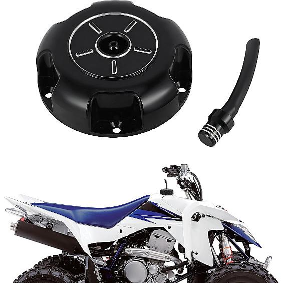 

ATV Fuel Cap Billet Gas Cap Cover for LTZ400 2003-2009 2012-2014 LTR450 2006-2009 Black, Good Seal, Easy to Twist Open and Tighten чёрный