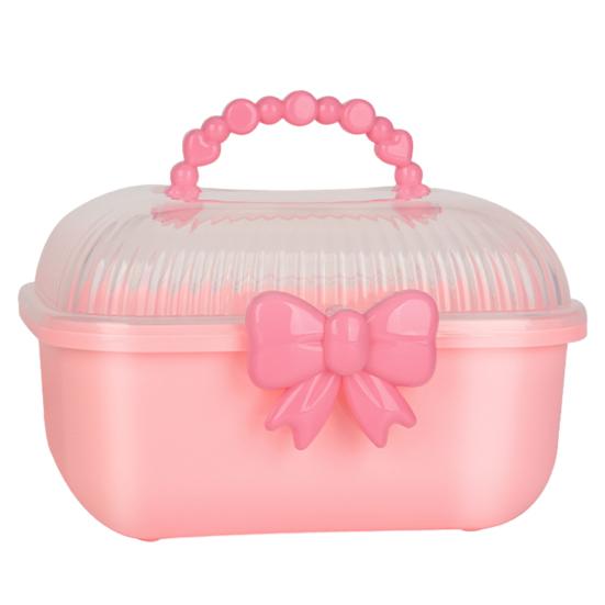 

Портативный ящик для инструментов для ногтей Большой вместимости Двухслойный Многоцелевой Чехол для хранения заколок Органайзер для ювелирных изделий S