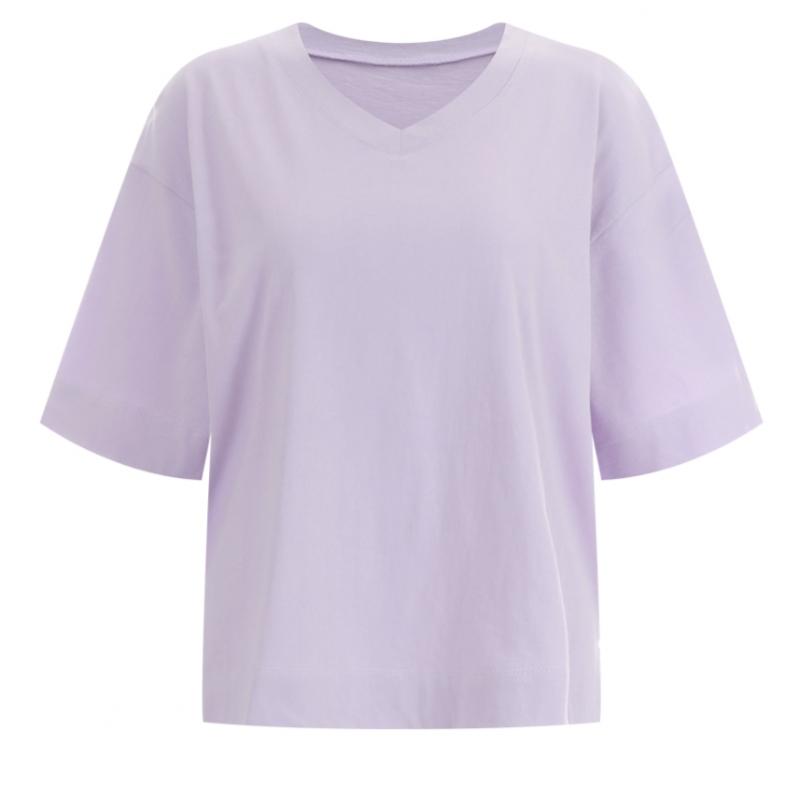Shop   Women V Neck 5 8 Loose FiT 100  CoTTon T shirT Black Dai Wsh 12011