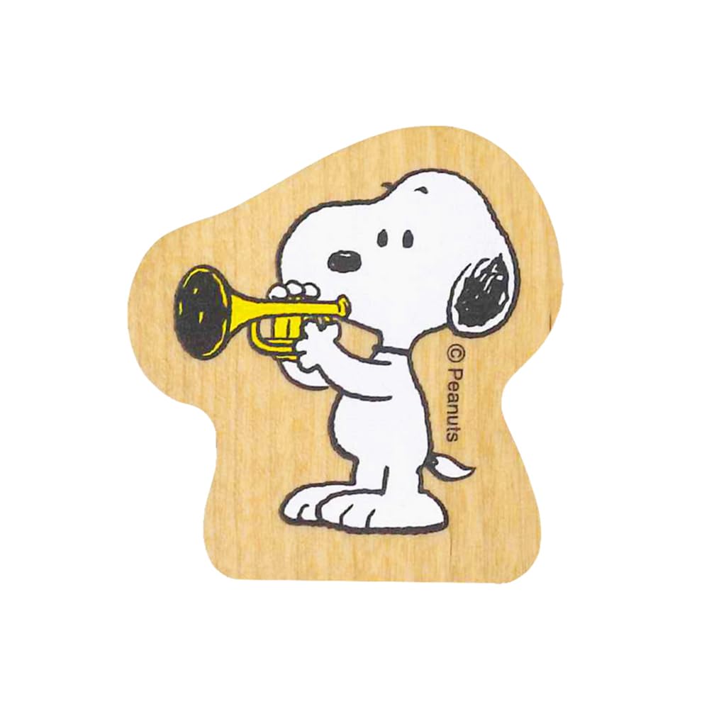 Peanuts Children s Face Stamp Snoopy Wood Piece Trumpet 2283-006