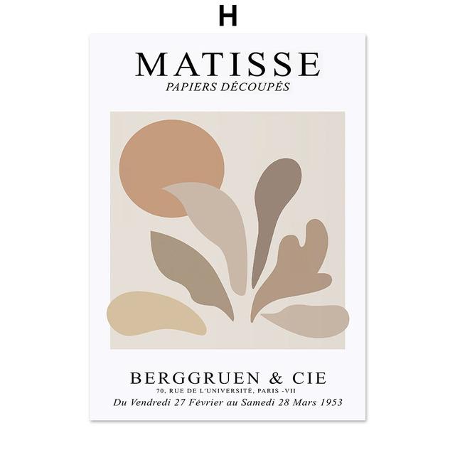 Henri Matisse Black Nude Coral Seaweed Boho Nordic Poster und Drucke Wand Kunst Leinwand Malerei Bilder für Wohnzimmer Dekor