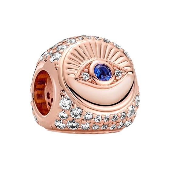 Pandora Lucky Trio Charm Men Jewelry 780101C01 Rose Gold,F