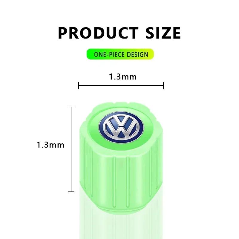 Voor VOLKSWAGEN VW Polo B5 2025 Heet Voor Volkswagen Fluorescerende Auto Ventieldopjes Bandenventieldopjes Steel Cover Voor Volkswagen Sagitar G