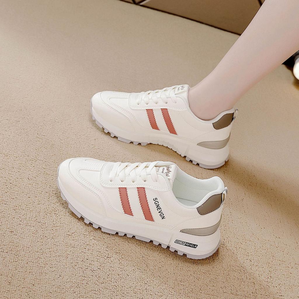 Übergröße weiße Schuhe Damen 2025 Frühling und Sommer Explosion atmungsaktiv rutschfest vielseitig flachsohlig lässige Sportschuhe Damenschuhe