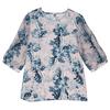 T-Shirt mit kurzen Ärmeln im Western-Stil in großer Größe für ältere Frauen mittleren Alters Frühling Sommer Chiffonhemd Oberteil Blusen & Hemden
