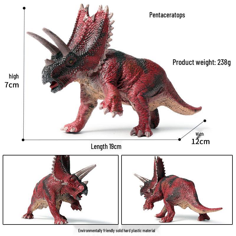 Oenux Pentaceratops Dinosaur Model - Realistic Jurassic Simulation Toy