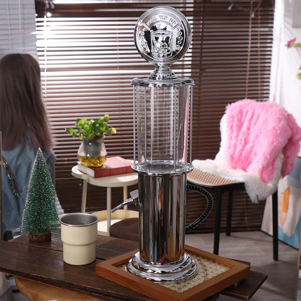 Bar Tool Single Pump Wine Dispenser 900ML Retro Style Beer Tower Plastic Drop Resistant Liquor Dispenser Home Bar
