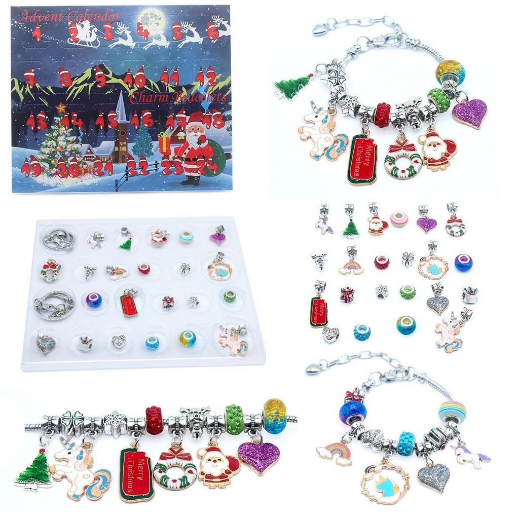 DIY Creative Kids' Bracelet Jewelry Advent Calendar Gift Set