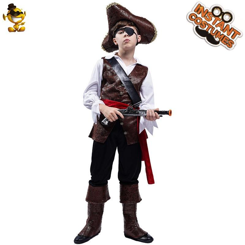 Costum pirați băiat Halloween căpitan pirați băiat cosplay petrecere orgie costum spectacol scenă