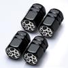 Tire Caps Personalized Valve Caps Stainless Steel Air Caps 4 Pack