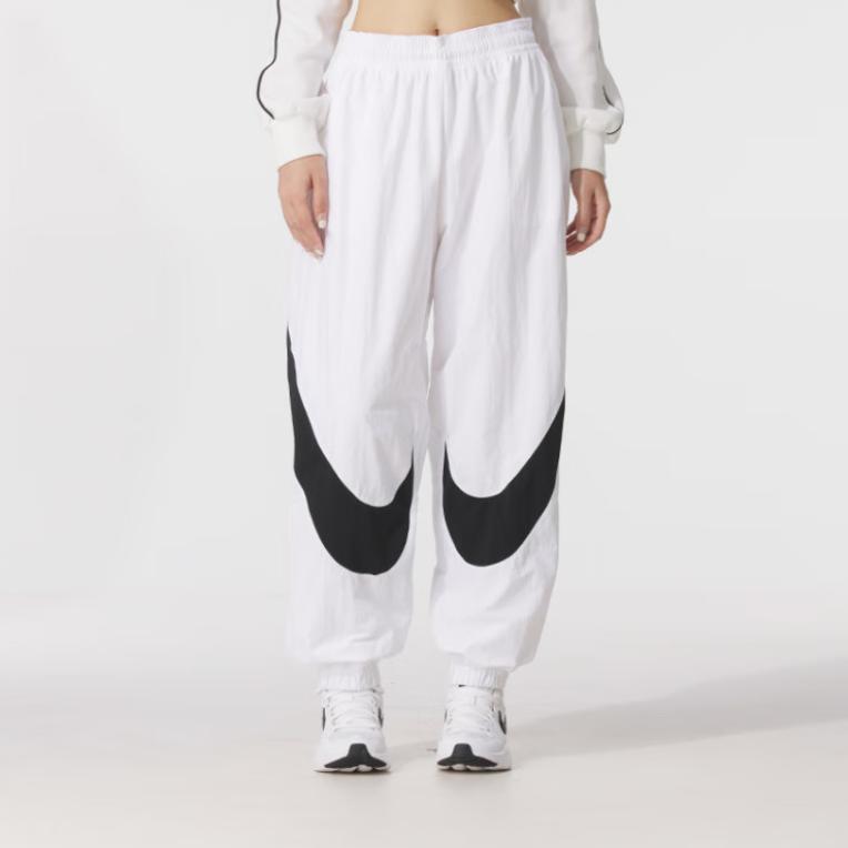 New Nike Casual Pants Women's White/Black HV2358-100