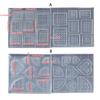 2pcs Mini Waffle Cookies Molds Silicone Mold for Making Chocolate Candy Muffin Mousses Cakes Pudding DIY Baking Craft