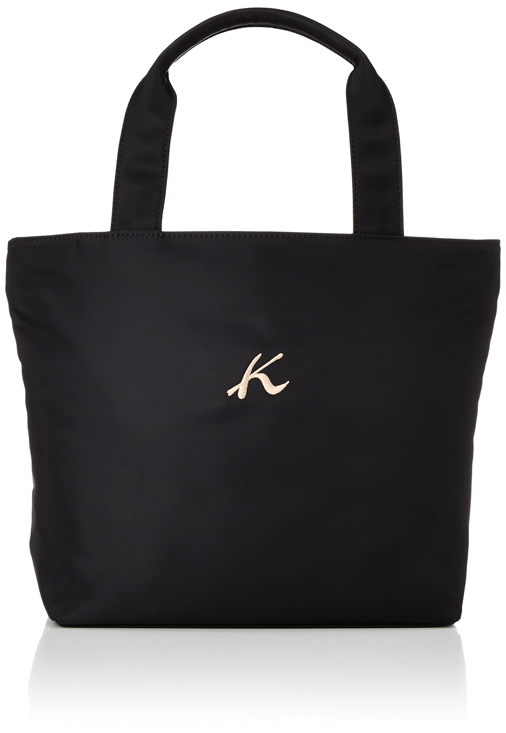 

B5 size compatible tote bag au lait 15671 [Kitamura] R-0687 Women s Black/Cafe [Black]