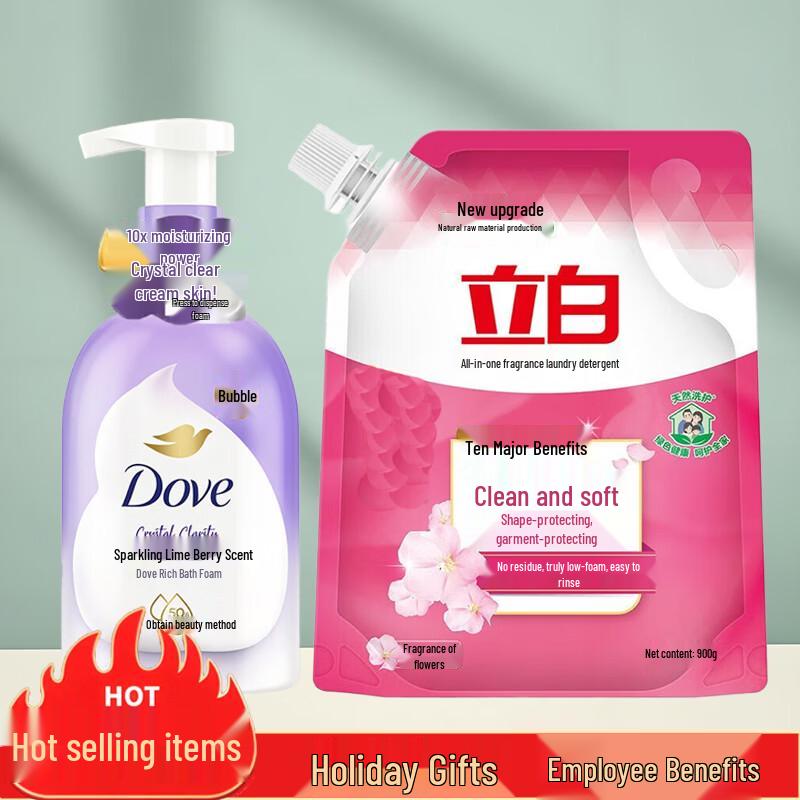 

Dove Foaming Shower Mousse & Liby Fragrant Liquid Bundle