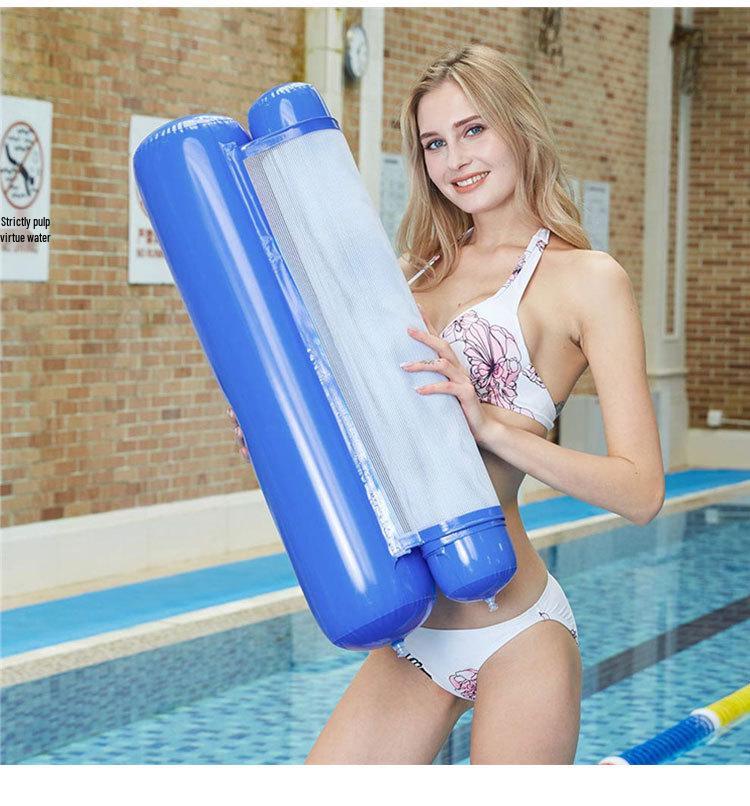 Inflatable Water Recliner Hammock Floating Bed - Foldable Dual-Use Sofa Float