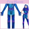 Incantevole Costume Cosplay di Mal da Descendants 3 Per Bambine con Design a Maniche Lunghe