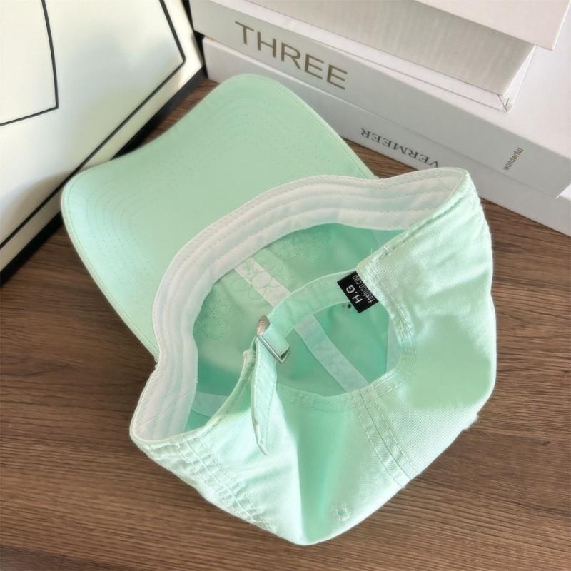 Embroidered Floral Baseball Cap For Women Sun Protections Breathable Acrylic Adjustable Belt Hat