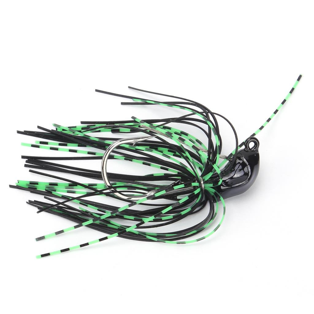Willow Leaf Spinnerbait Anti Hanging Bottom Fishing Lure Spinner Bait for Fresh Sea BassBlack