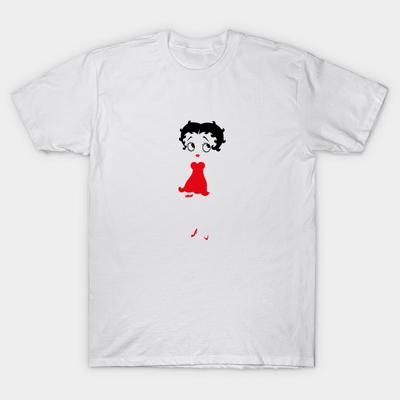 T Shirt Women Pretty Boop Harajuku Print Kawaii Tshirt Summer Short Sleeve Female T-Shirt Top Tee