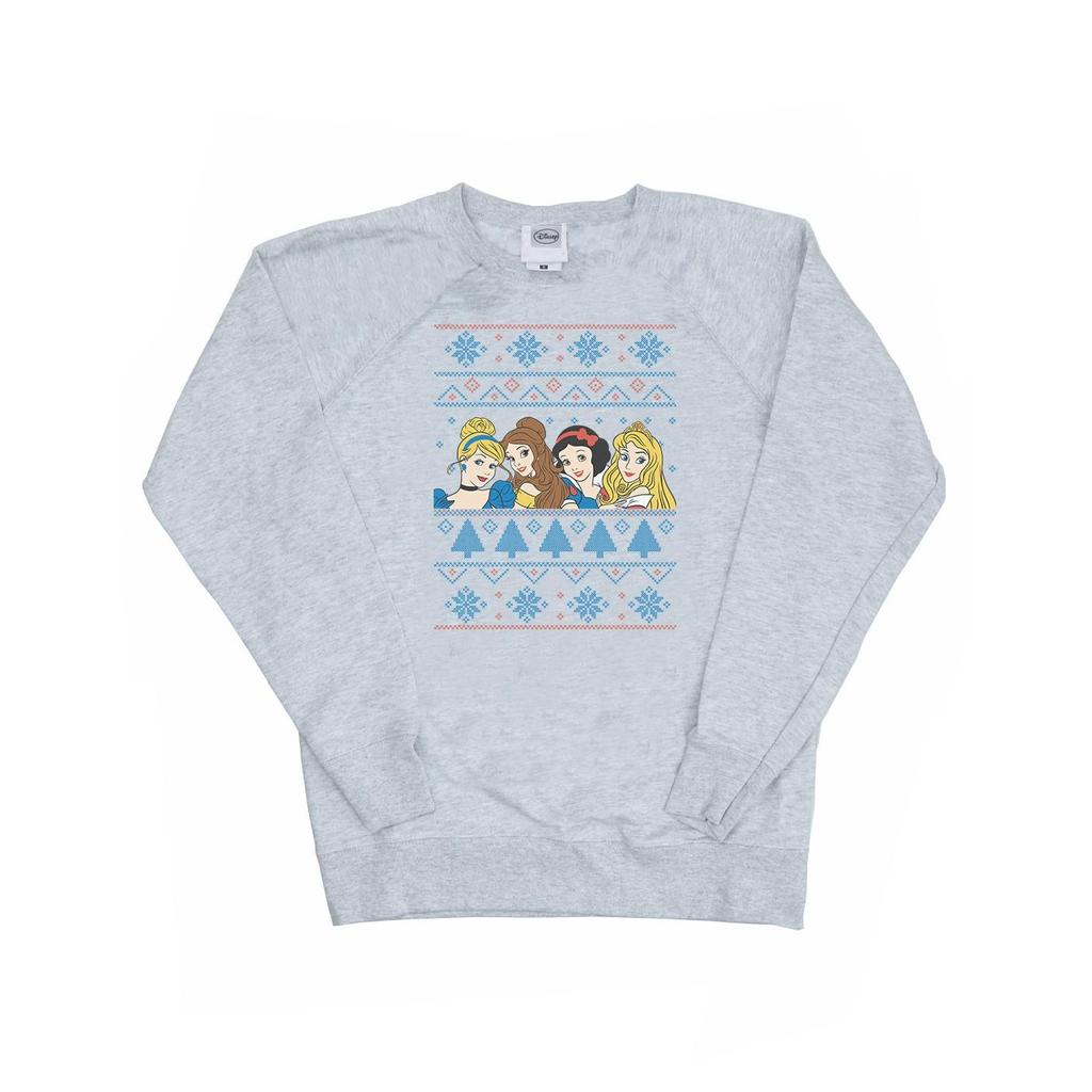 Disney Princess Damen/Damen-Sweatshirt mit Weihnachtsgesichtern