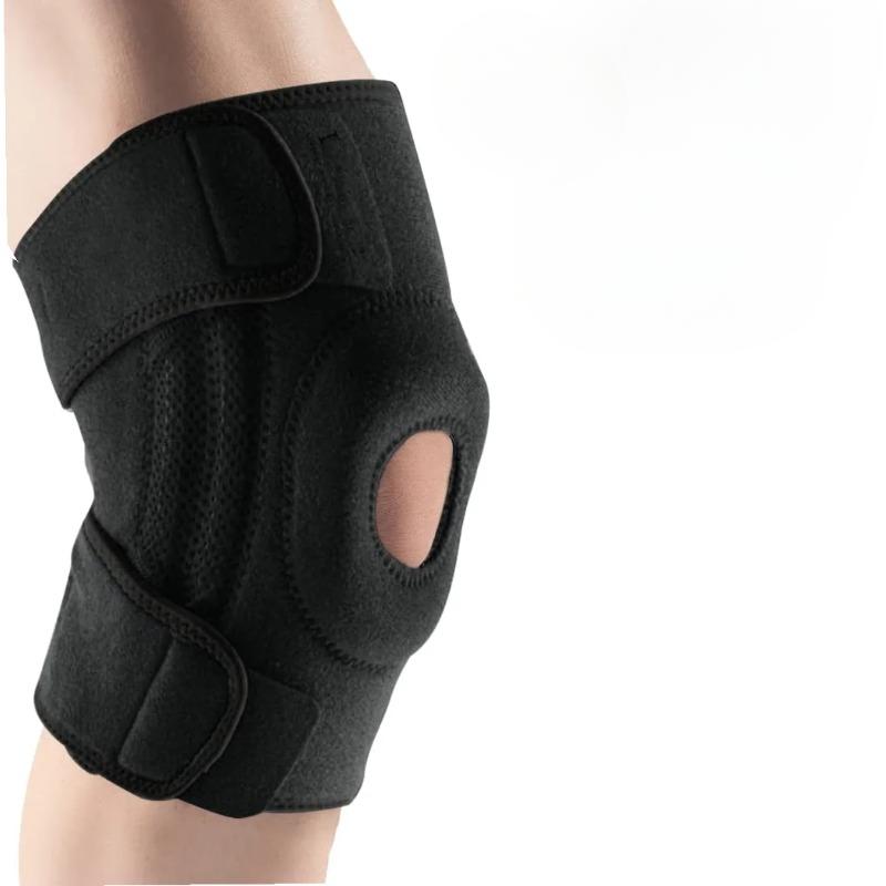 

One Piece Pressurized Silicone Anti Slip Knee Pads Athletic Activities Running Fitness Outdoor Use Cycling Mountaineering Spring Leg Pads one size