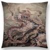 Dark Magic Creatures Mysterious Monster mythical beasts Sofa Pillow Case Cat Deer Bird Fox Tiger Snake Cushion Cover