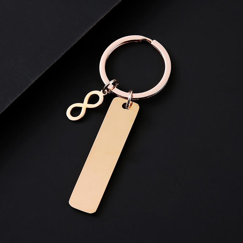 Stainless Steel Infinity Symbol Keychain - Festival Gift with UV Color Printing