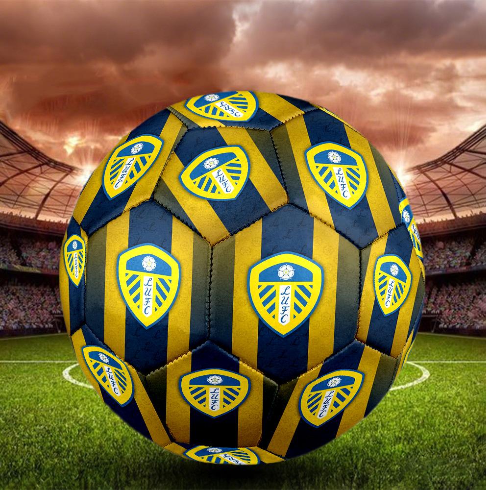 Leeds United Size 5 Football High Elastic Soccer Ball For Outdoor Competition Daily Training Play