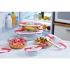 Lot de 5 Boîtes de conservation - PYREX - Cook &amp; Heat - Verre - Couvercle à valves vapeur spécial micro-onde