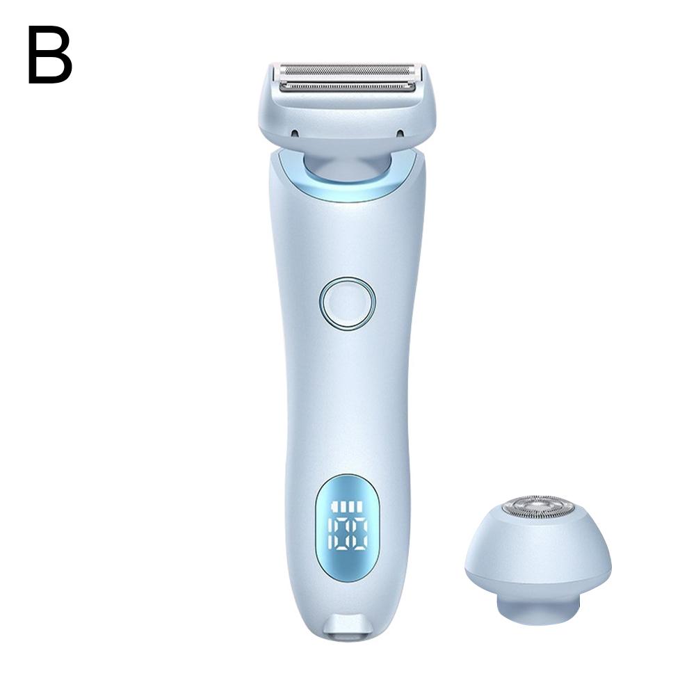 Electric Razors for Women 2-in-1 Bikini Trimmer IPX7 Waterproof Body Hair Remover for Underarms Legs