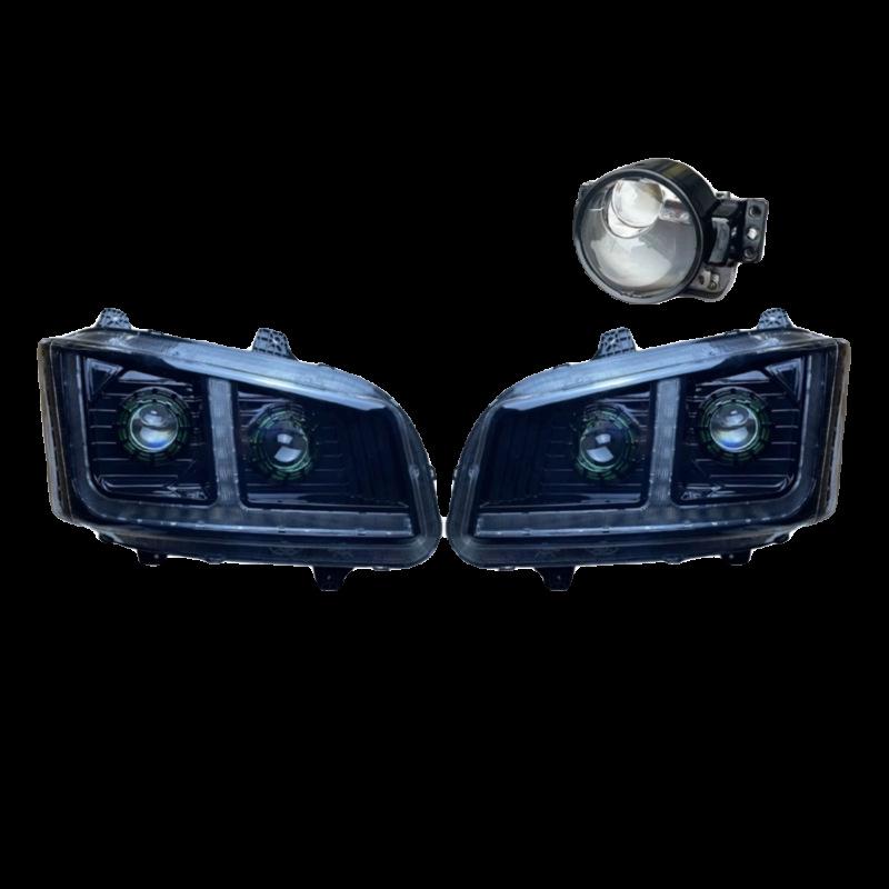 Jiefang J6P LED Headlight Assembly: 4 Low Beams & 6 High Beams, J6P500550 Navigator Version.