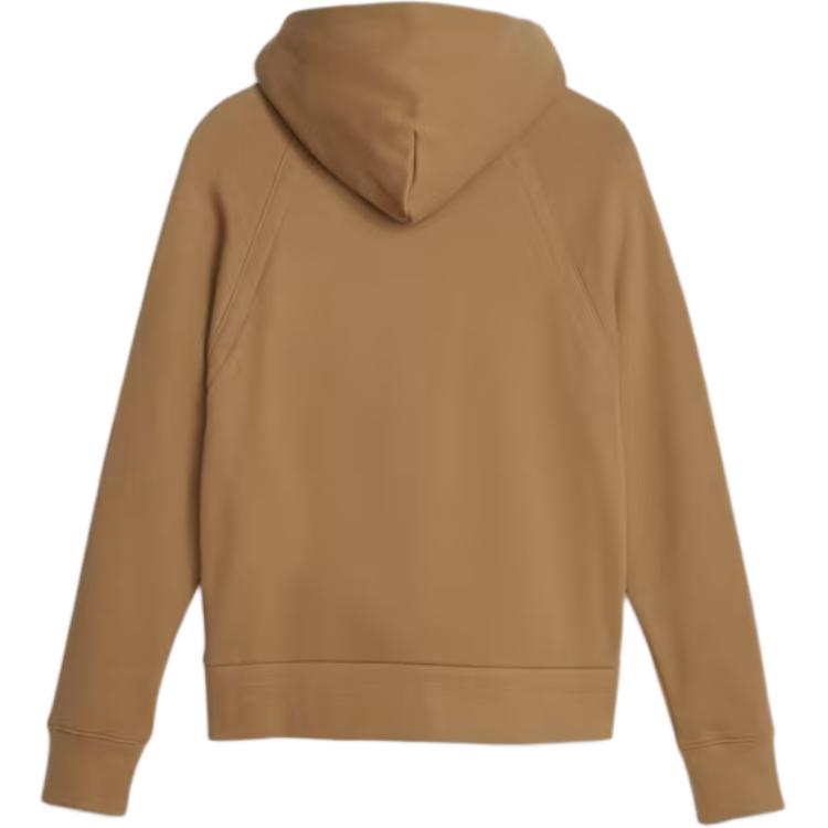 Puma Solid Color Hooded Long Sleeve Casual Sweatshirt Women Sweatshirt Brown 621444-85