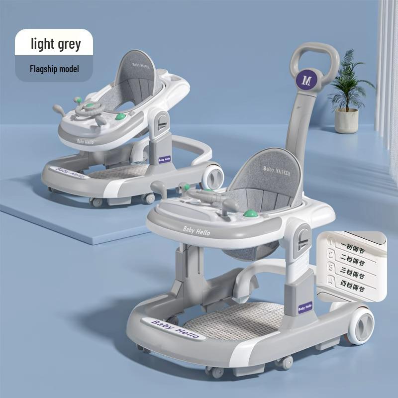 3-in-1 Multi-Functional Foldable Baby Walker, Anti-Rollover, for 6-18 Months