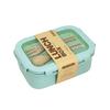 1pc Wheat Straw Lunch Box Healthy BPA Free Bento Boxes Microwave Dinnerware Food Storage Container Lunch Box for Kids