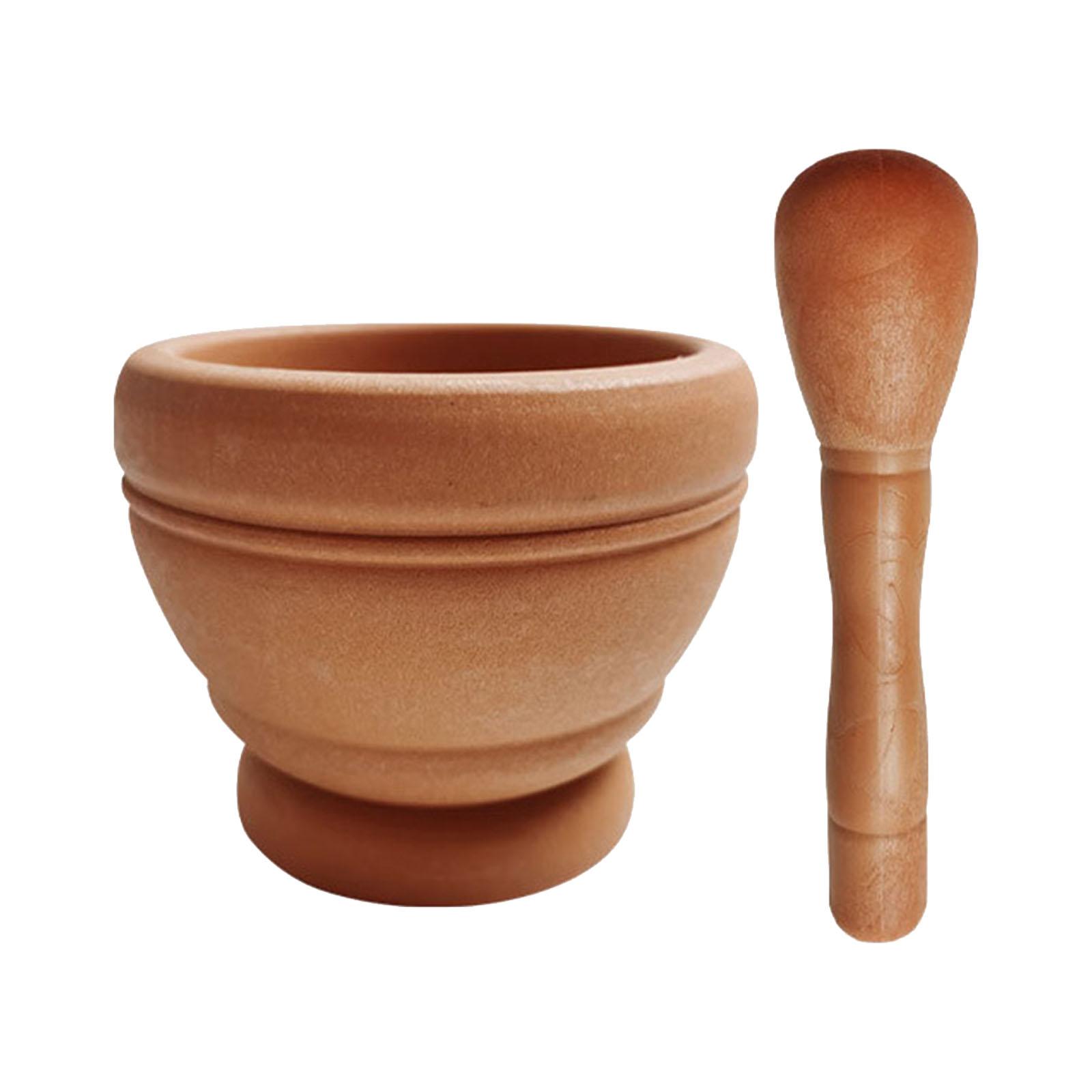 

Kitchen Muddler Wide Mouth Reusable Multipurpose AntiSlip Base Garlic Pounder for Pepper Chutney Nuts Ginger Fresh Mustard светло-коричневого