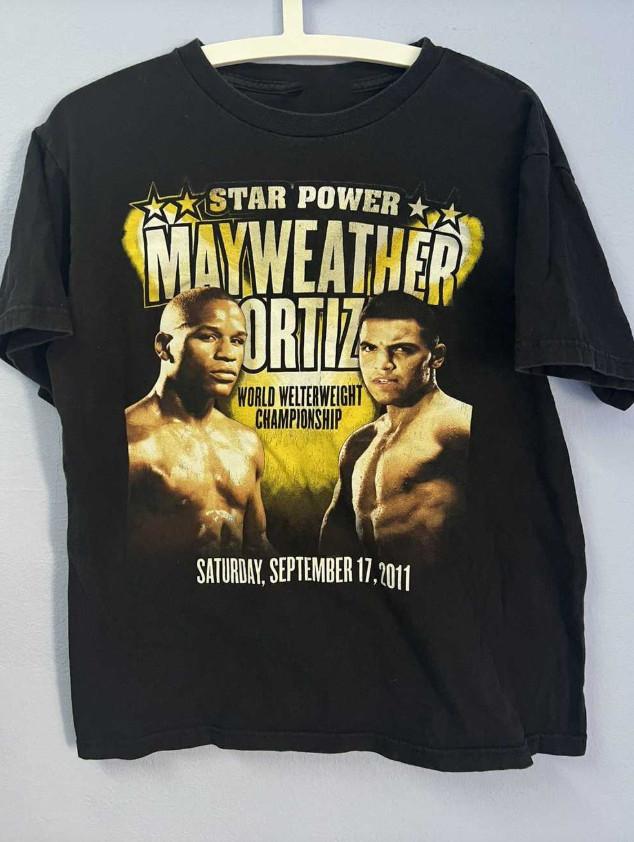Mayweather Vs Ortiz Gift For Fan Black T-Shirt unisex 8D694 XXXL