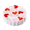 1 Pc Baked 8 Inch Peach Heart Love Mousse Silicone Mold, French Dessert Valentine's Day Cake Mold, Handmade Candle Mold