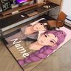 Custom KPop Demon Hunters Mat Personalized Name, Polyester Washable Indoor Entryway Rug, Gift for Christmas, Easter, Thanksgiving Day