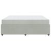 Bed Frame with Mattress Light Grey 180 X 200 Cm Fabric