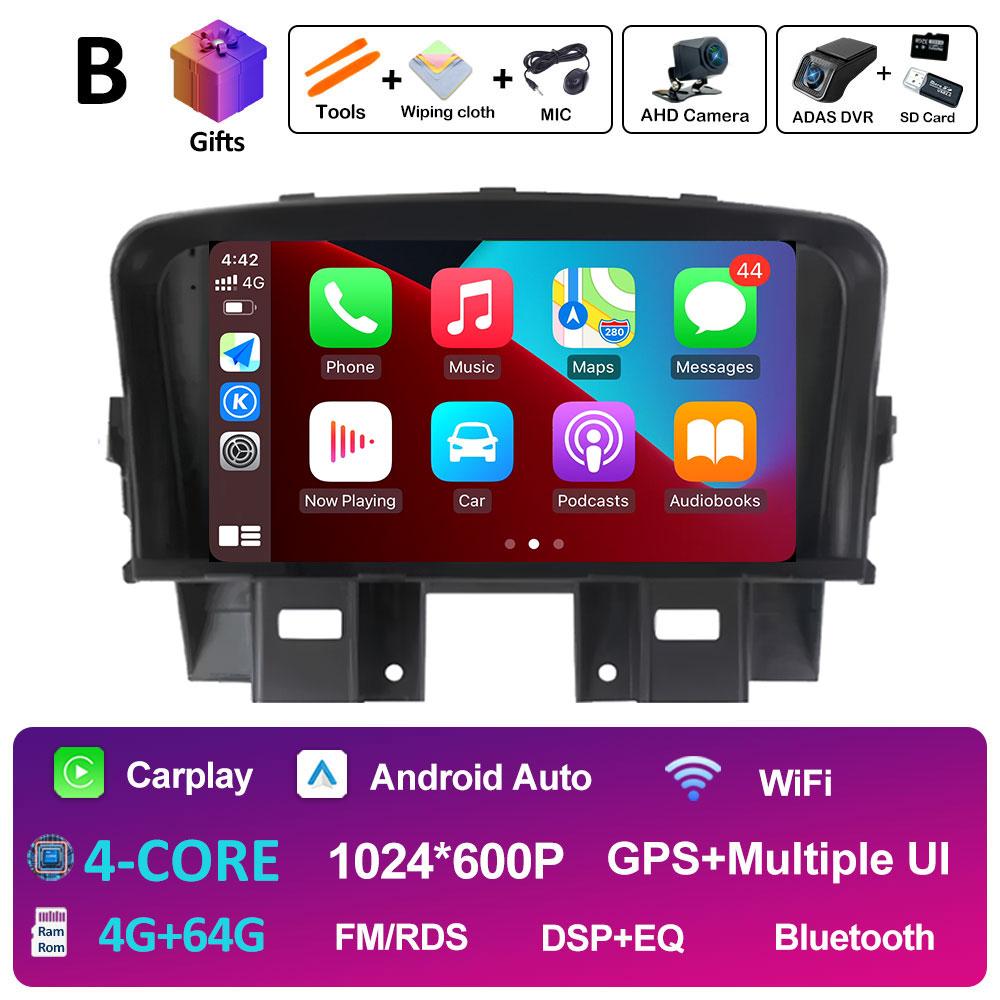 For Chevrolet Cruze 2008 2009 2010 2011 2012 2013 2014 DSP Stereo Car Multimedia Video Radio Player Android Auto WIFI Head Unit