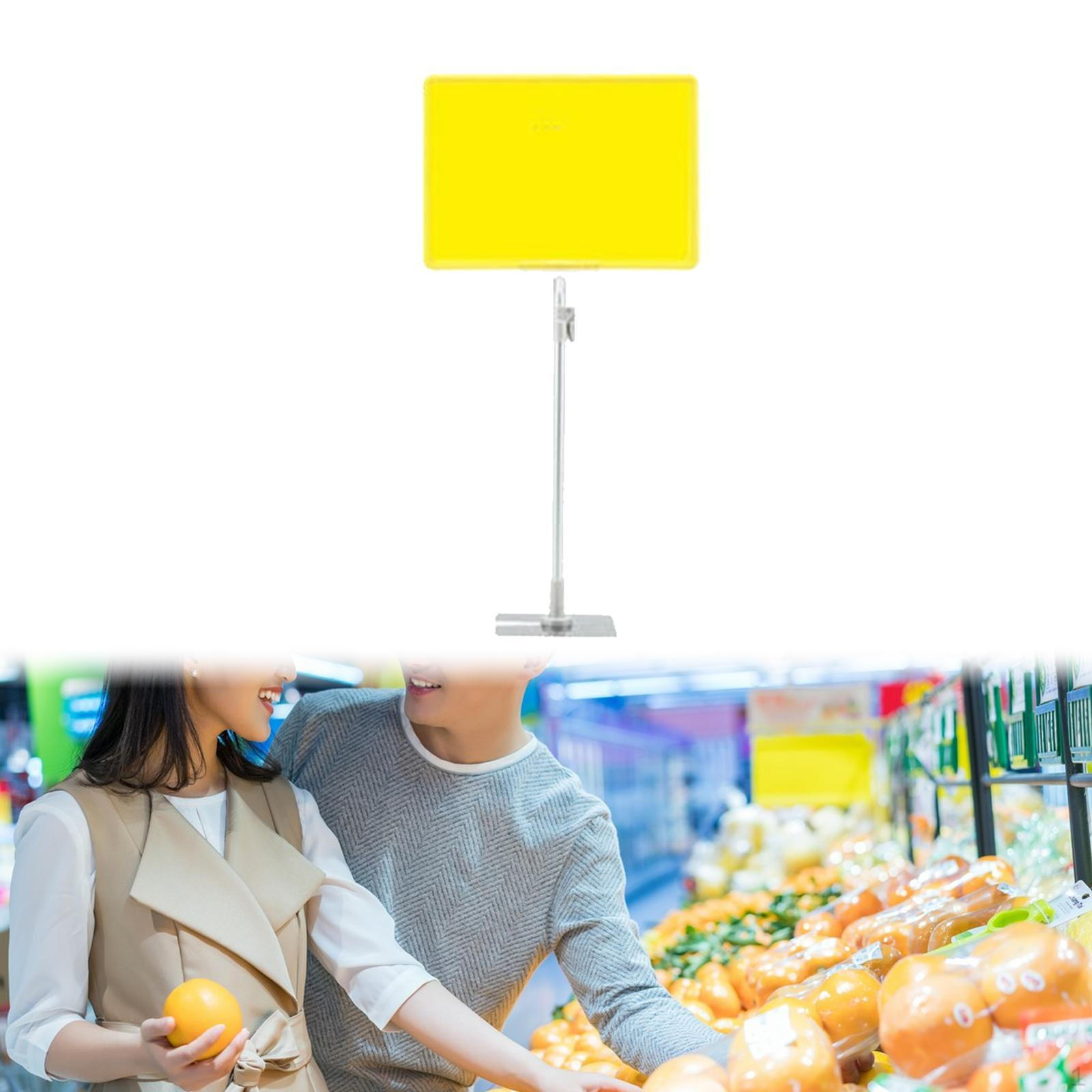 

Регульований тримач для табличок, тримач для підлогової підставки, багаторазовий примітник, етикетка з цінами в супермаркеті