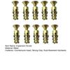 Wkręty rozporowe 6x14mm, Płaska łeb wpuszczany do naprawy zawiasów szafek, Wytrzymałe stalowe wkręty rozporowe do ścian i drewna, Gwint naprawczy z mocnym chwytem